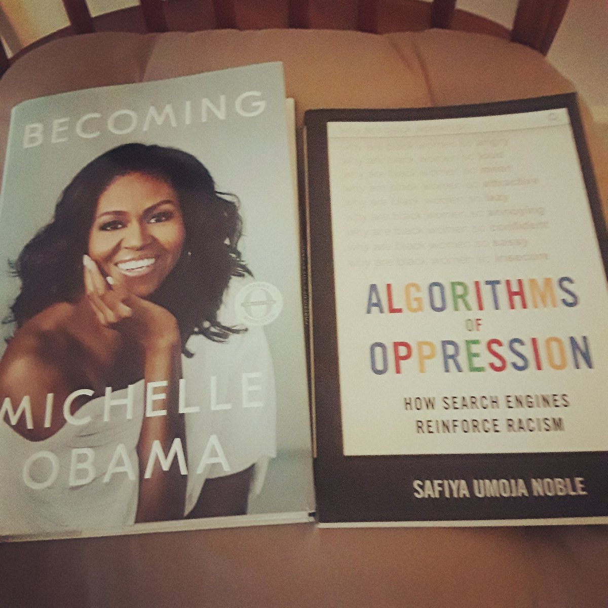 jewelbphd's tweet image. Reads #IAmBecoming #Algorithmsofoppression #getintoit