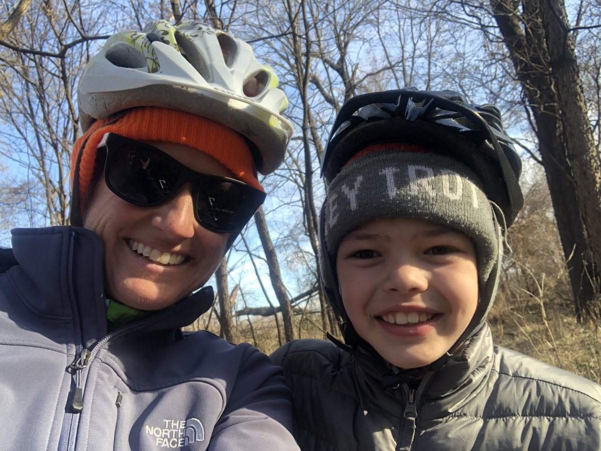 ElfersM's tweet photo. #optoutside with my boys for a bike ride. Last warm day in Iowa before winter sets in. @rei https://t.co/wD86DBCIBM