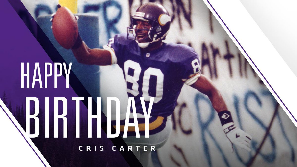 Happy Birthday to #Vikings Ring of Honor and @ProFootballHOF wide receiver @criscarter80! 🎉 https://t.co/HKod9wdjrh