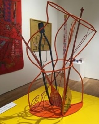 pureframing1's tweet photo. Very excited to see #juliagriffithsjones work at #ruthincraftcentre in the exhibition #indianthreads that opened yesterday and is running until 27 January 2019. The wirework picture was framed here at #pureframing. An intricate job that required absolute accuracy. https://t.co/jcErtpbBse