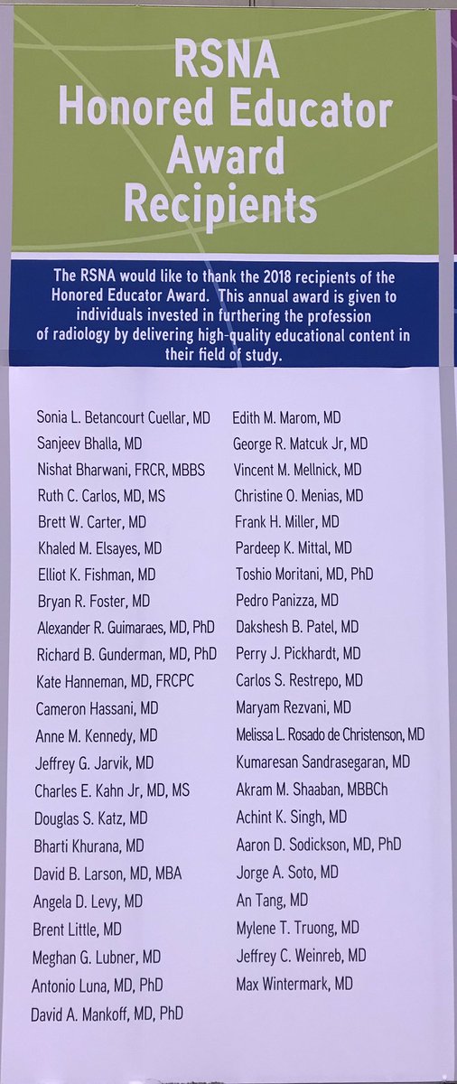 BWHRadEdu's tweet photo. Congratulations to our @RSNA honored educators @KhuranaBharti @AaronSodickson #RSNA18 #mentorship https://t.co/VOaNKSNnxl