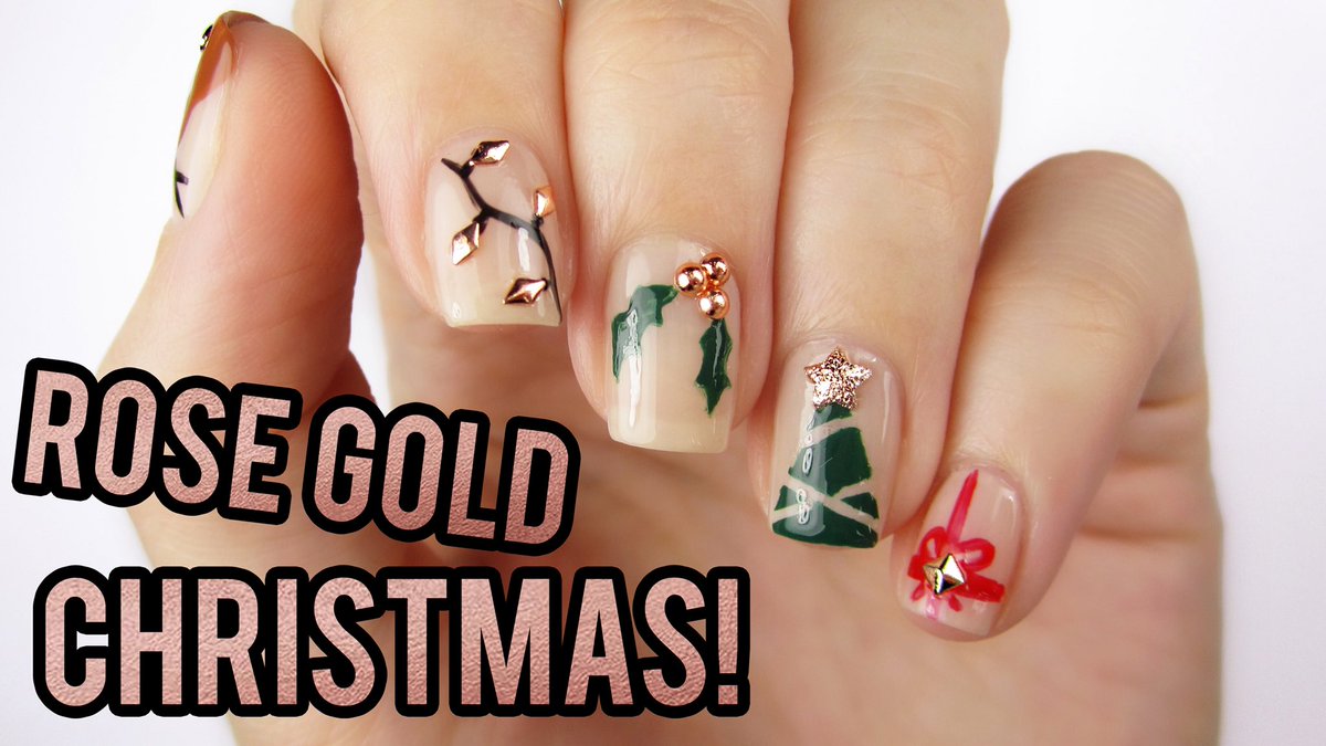 NEW VIDEO! Today I’m sharing 5 cute rose gold Christmas designs. They’re all so easy! 💅🏻🎄

youtu.be/NNQb6UazQ-0