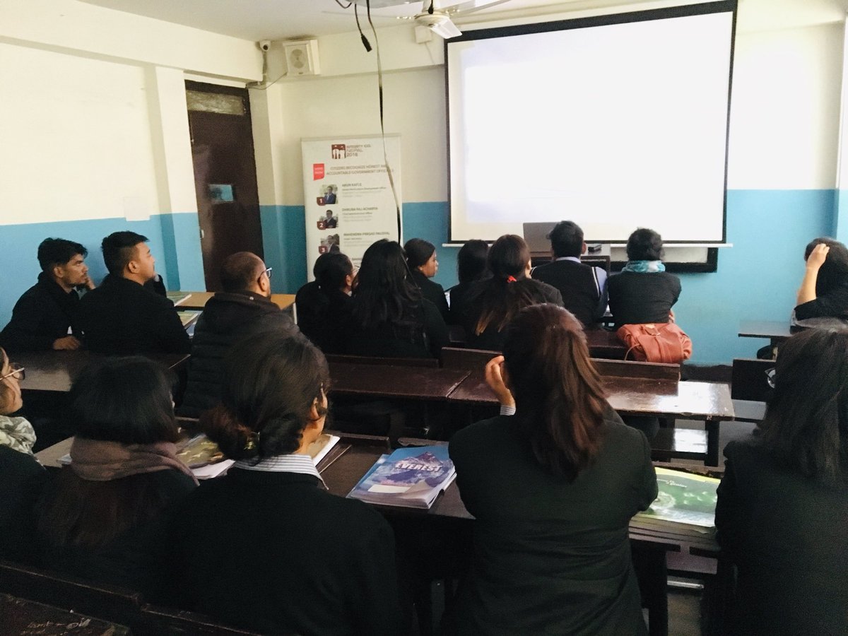 accountlabnp's tweet photo. #IntegrityIdol campaign continues to engage youths to help them develop positive perception towards public service. #IntegrityTalk with #youth. #being_imandaar #positivity
अब नेपालले गर्छ इमानदारिताको तारिफ https://t.co/gILZYr53lv
