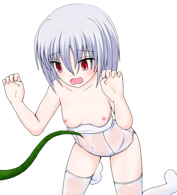 絵159号「白スクさん」
仕上げの準備として服を剥ぎ取られる様子 