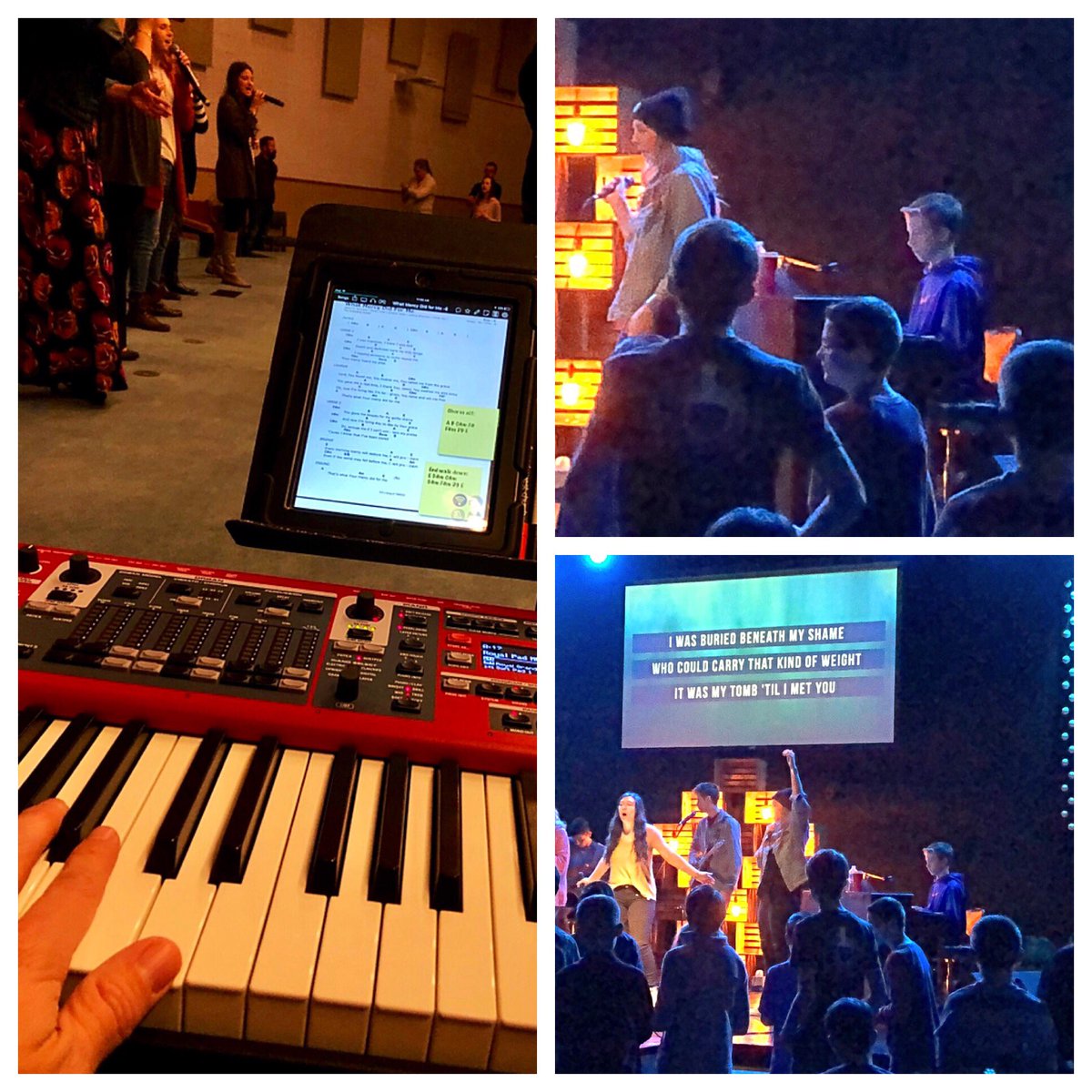 JonathanHaward's tweet photo. Me. Luke. Same time. 2 campuses. @parkwestchurch https://t.co/6eUubpqYaH