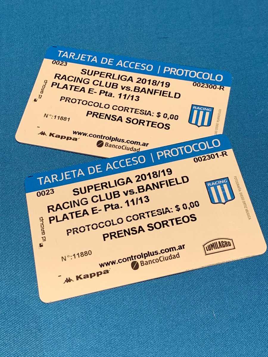EspeRacinguista's tweet image. SORTEO ⚠️ 
¿Queres ir a ver a #Racing? 
 
#EsperanzaRacinguista sortea dos plateas para que puedas ir hoy al #Cilindro 🏟️. 

CONDICIONES:
➡️ RT al Tweets
➡️ Seguir a @EspeRacinguista y a @racing24ok 

#VamosRacing #HoyJuegaRacing