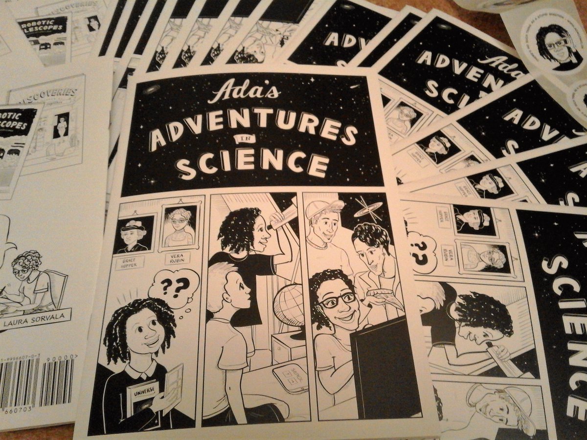 pack_steam's tweet photo. A Big thank you to @AdaComics  for their support &amp; donation of the fantastic Ada Science Comics &amp; Stickers for the #STEAMPacks . They are beautiful and will be a great addition to the packs. Thank you @zemogle @UKAstroNut  😀👏 #SharingIsCaring https://t.co/PoTcjarHKj