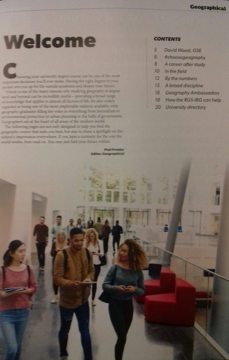 paulnwright's tweet image. Great spot by @A4r0nb. The @GeographicalMag use a stock photo for their editorial taken inside a University that closed its Geography courses. Well played.
