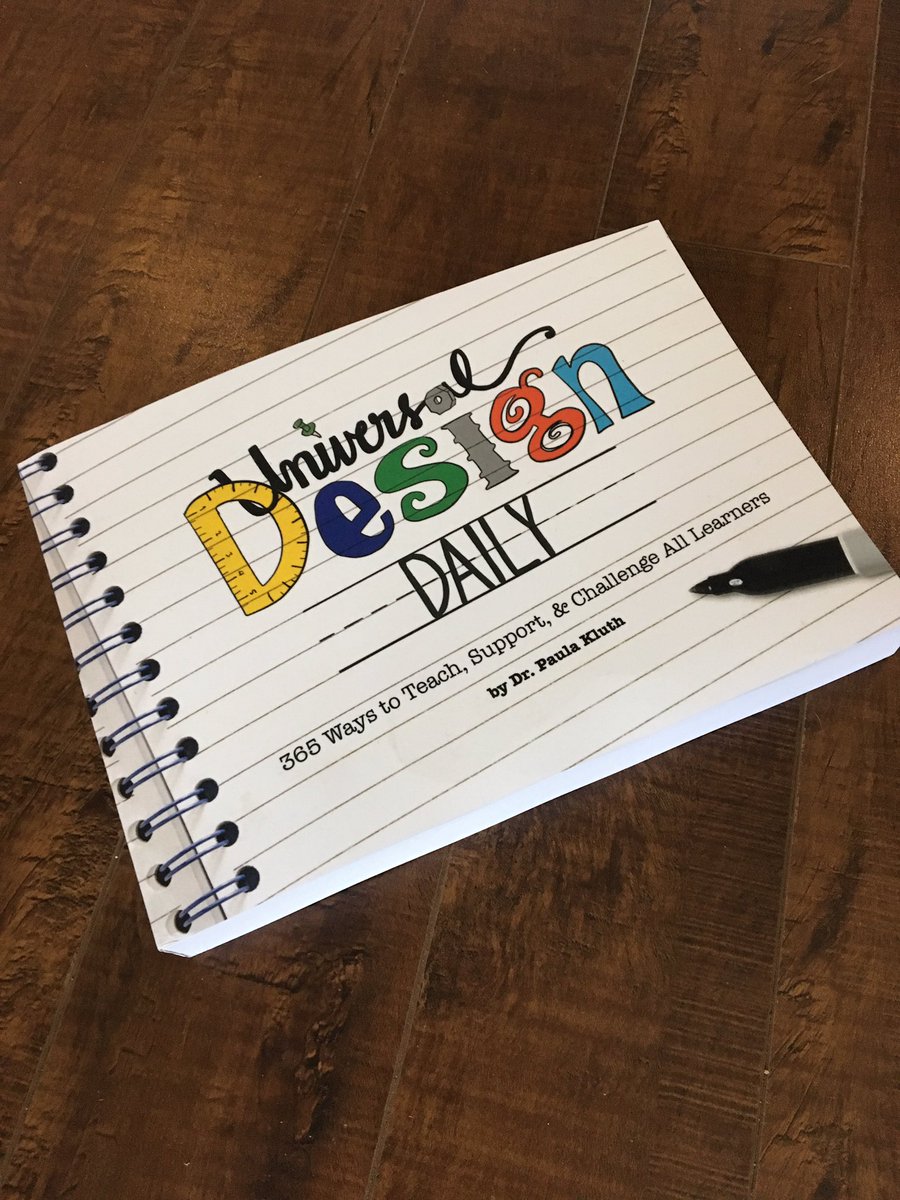KClarkSLSST's tweet photo. So excited to see this in my mailbox today! Can not wait to start reading this resource created by @PaulaKluth #universaldesign #accommodations #teaching #SpecialEducation https://t.co/hAjMiSjgrS