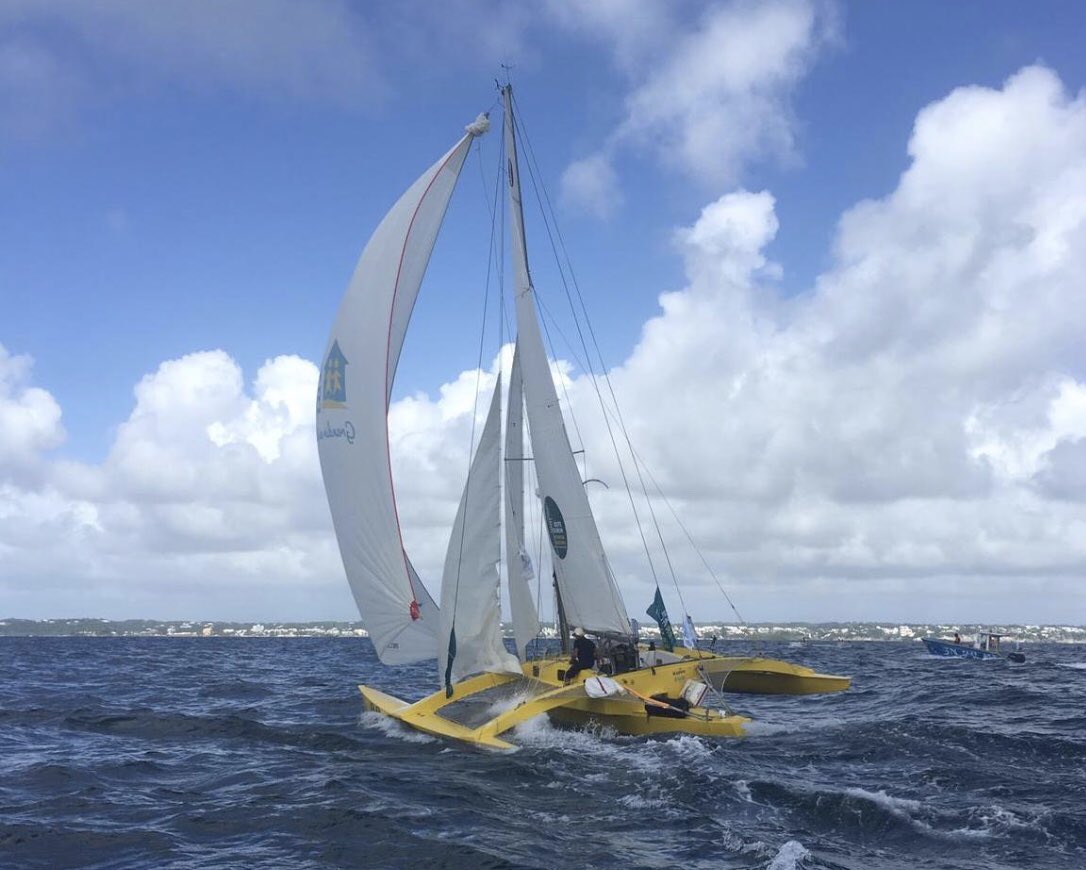 fredveille's tweet photo. Chapeau bas MONSIEUR PEYRON ! Bravo Loïck ! Ton exploit nous rend Happy 😉@routedurhum #RDR2018 @loickpeyron #peyron #voile https://t.co/XsPWCK08S5