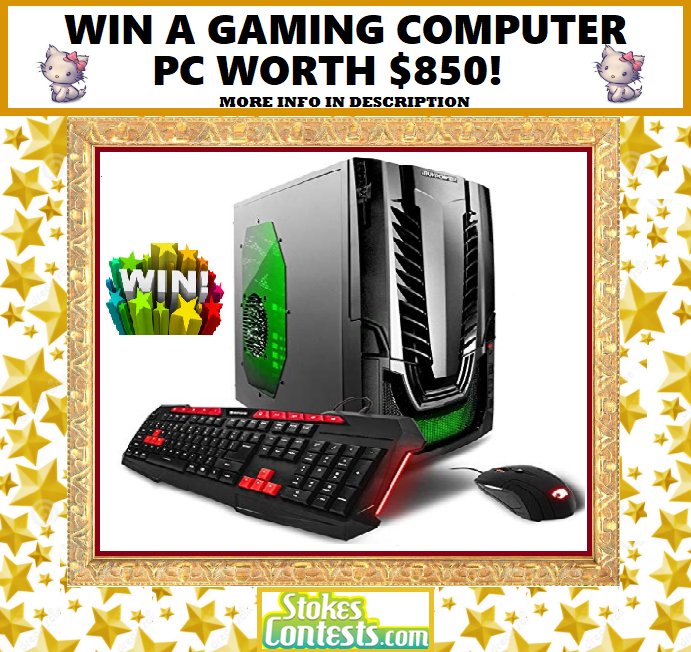 StokesContests's tweet photo. 🔥NEW!🔥💞💻#WIN a #COMPUTER Gaming PC WORTH 💵$850!!💻💞ENTER HERE⏩⏩ https://t.co/dcOyaPdcbL Good Luck!💕💕#contest #sweepstakes #gift #computer #free #electronics #computer #desktop #competition #freedesktop #freecomputer #stokescontests https://t.co/qUculIPy2D
