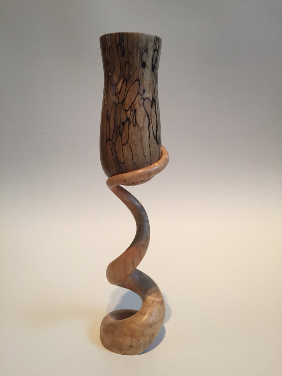 FARcabinetmaker's tweet photo. Spalted beech and birch goblet! Some amount of sanding to get it finished but worth it #lathe #turning #turner #woodturning #woodturner #woodwork #woodworker #machinery #workshop #scotland #art #artist #sculpture #challenge #woodmagic #magic #sea #jellyfish #wildlife https://t.co/duQCINiLmB