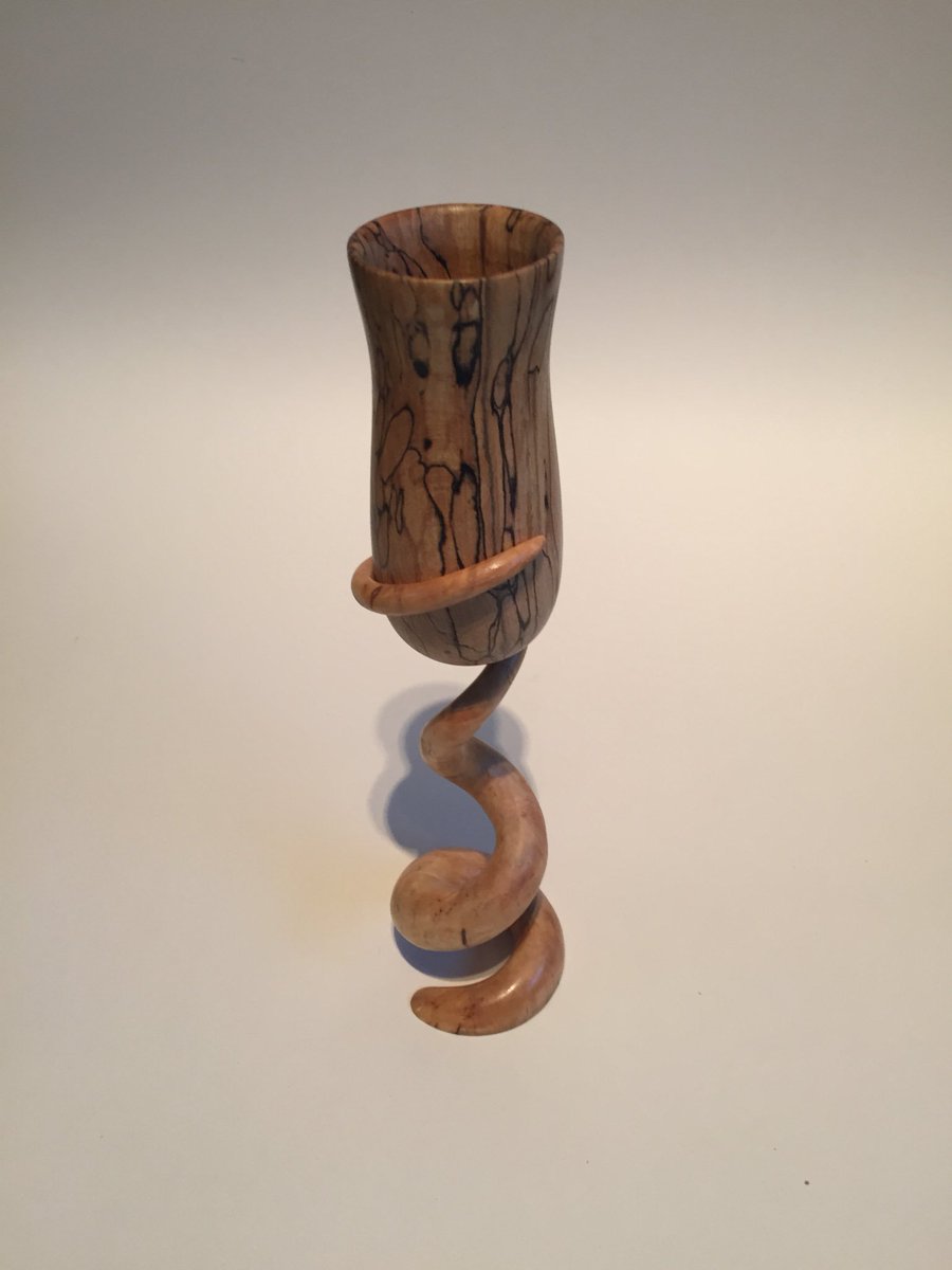 FARcabinetmaker's tweet photo. Spalted beech and birch goblet! Some amount of sanding to get it finished but worth it #lathe #turning #turner #woodturning #woodturner #woodwork #woodworker #machinery #workshop #scotland #art #artist #sculpture #challenge #woodmagic #magic #sea #jellyfish #wildlife https://t.co/duQCINiLmB