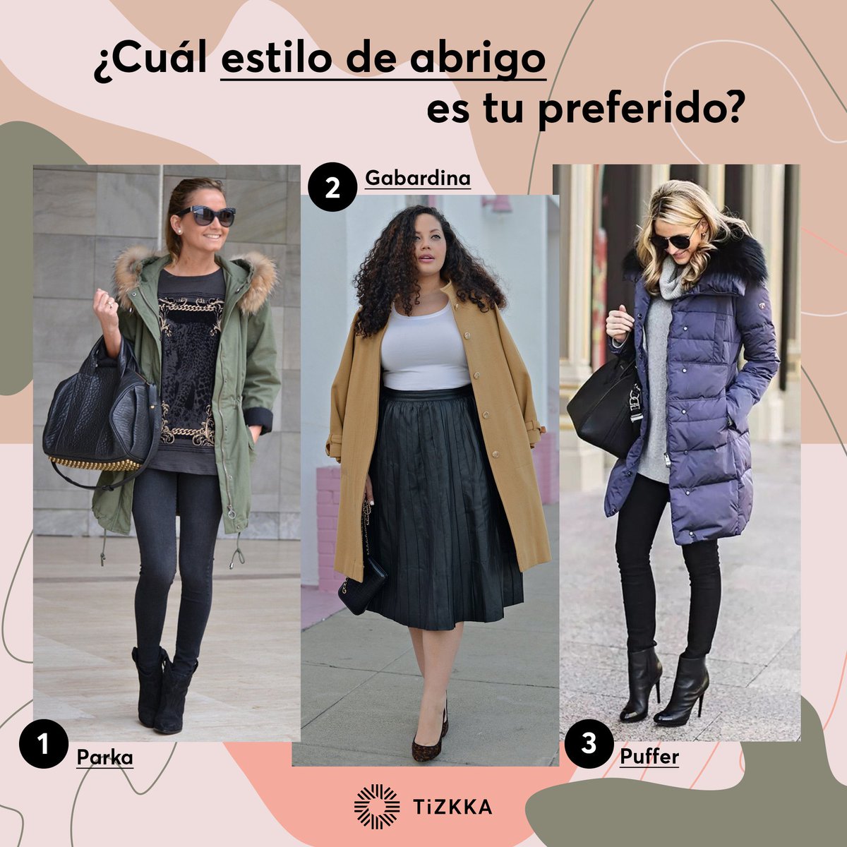 TiZKKA's tweet photo. Con los abrigos siempre es hora de brillar, ya sea en  el trabajo o día casual  ¡Elige tu favorito! 💓 ✨
Descarga TiZKKA https://t.co/dLPkZavIAh #Tizkka #FelizDomingo https://t.co/Lg52dH8a4g