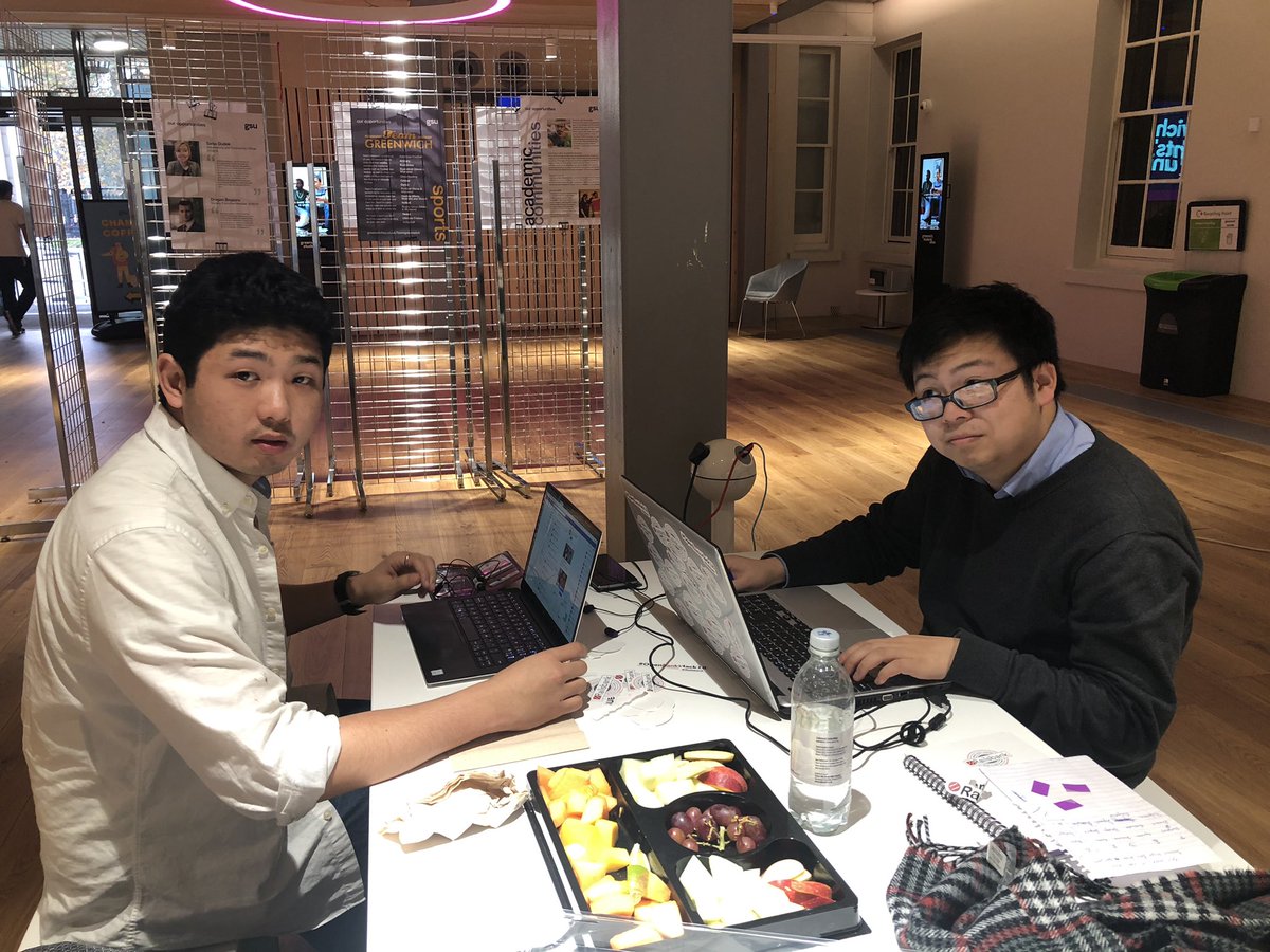 Aranchalee's tweet photo. It has been such a busy Sunday  #OpenBankHack18 #fintech @railsbank @clive_in_tech @nigelverdon @AimBrainHQ @aprexotech @kompany https://t.co/XQglxm18rv