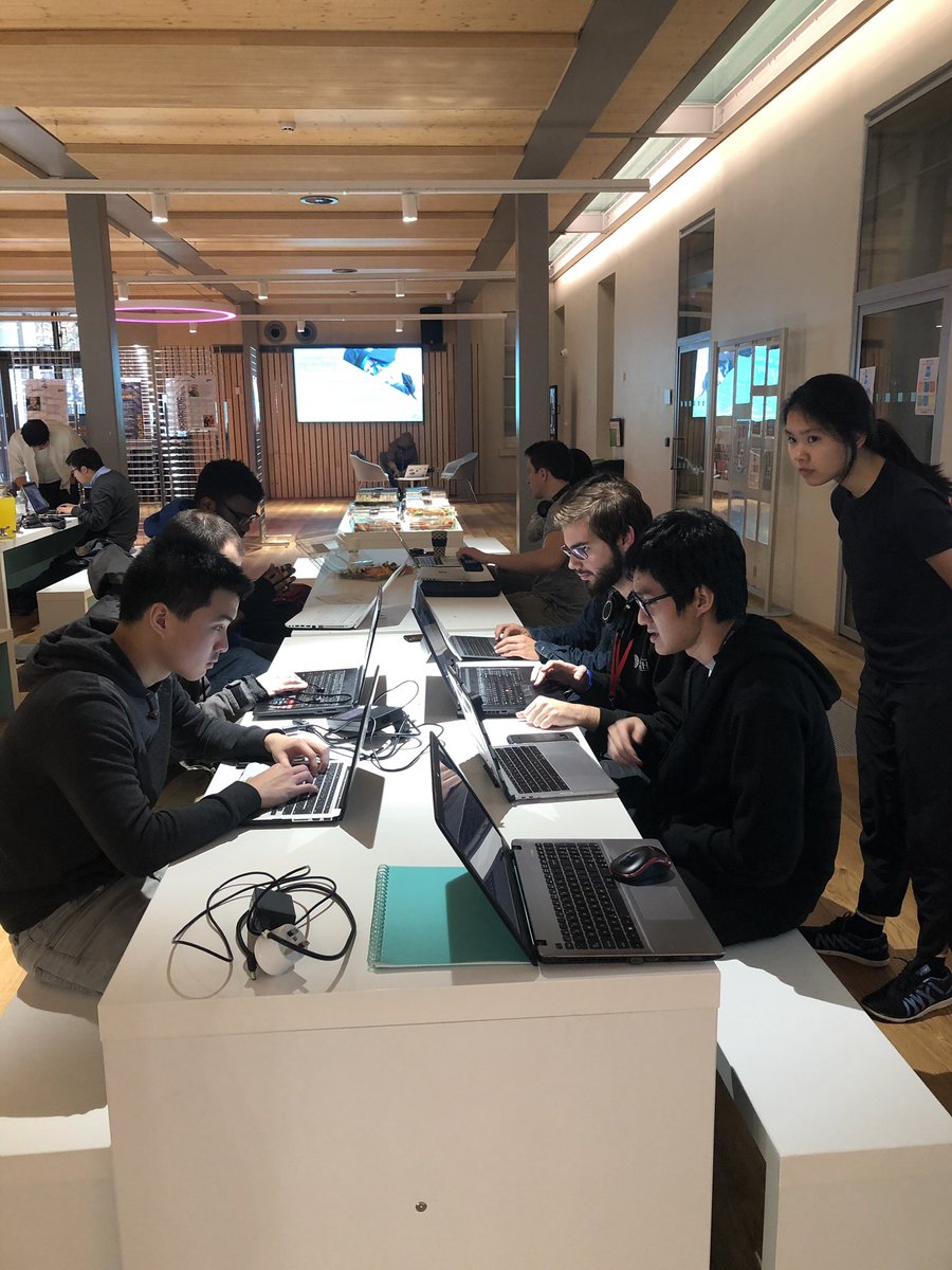 Aranchalee's tweet photo. It has been such a busy Sunday  #OpenBankHack18 #fintech @railsbank @clive_in_tech @nigelverdon @AimBrainHQ @aprexotech @kompany https://t.co/XQglxm18rv