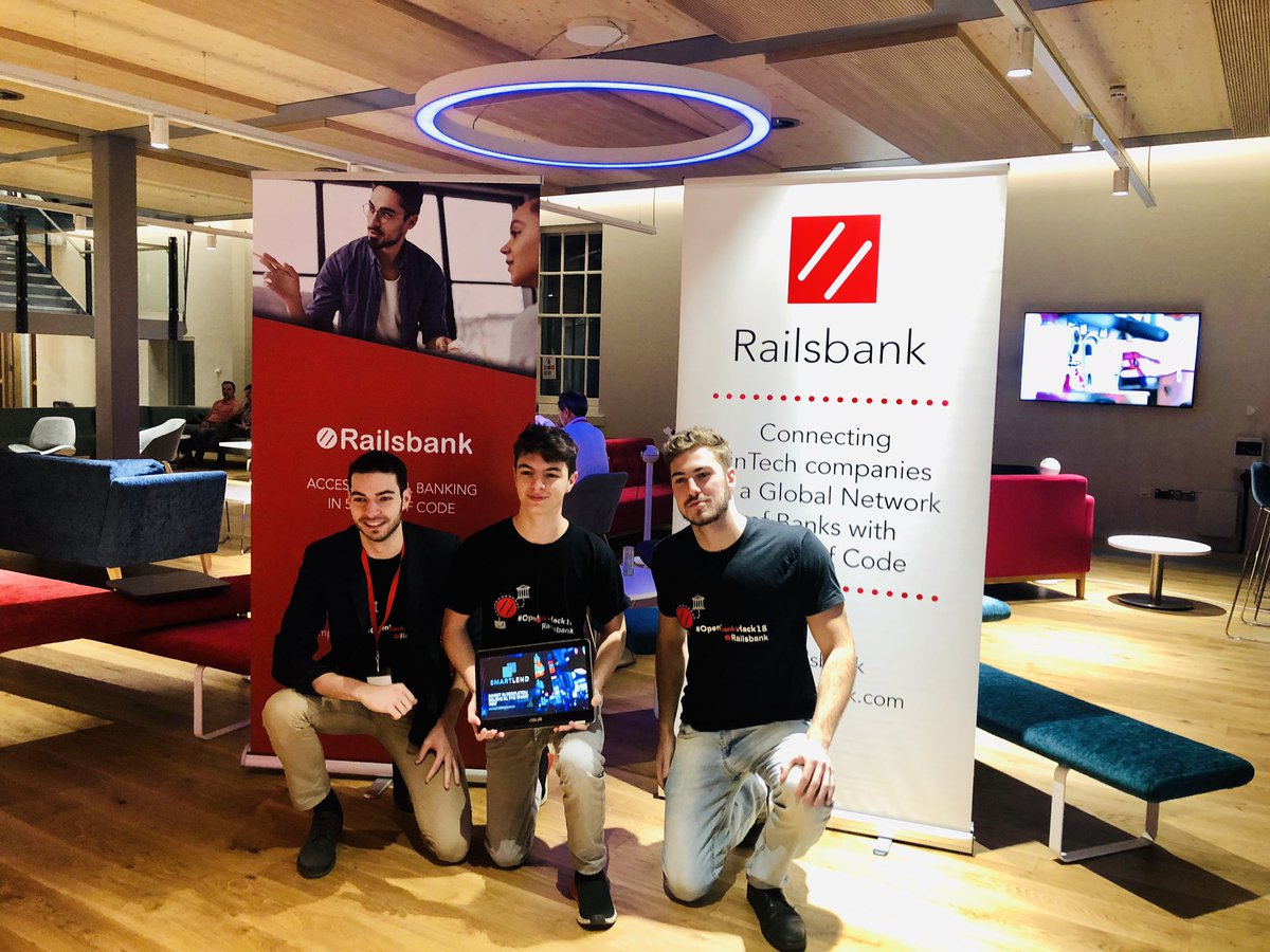 Aranchalee's tweet photo. #OpenBankHack18 @railsbank @kompany @AimBrainHQ @aprexotech https://t.co/wXFnav8rIC