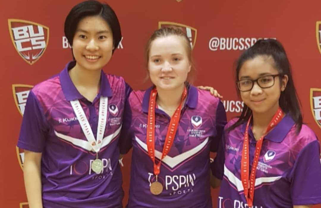 LboroSport's tweet photo. Congratulations to @LSTableTennis and their medalists in this weekend's @BUCSsport Table Tennis Championship 🏆 #WhereHistoryBegins 

📷 @LSTableTennis https://t.co/kTW2hTZ2hn