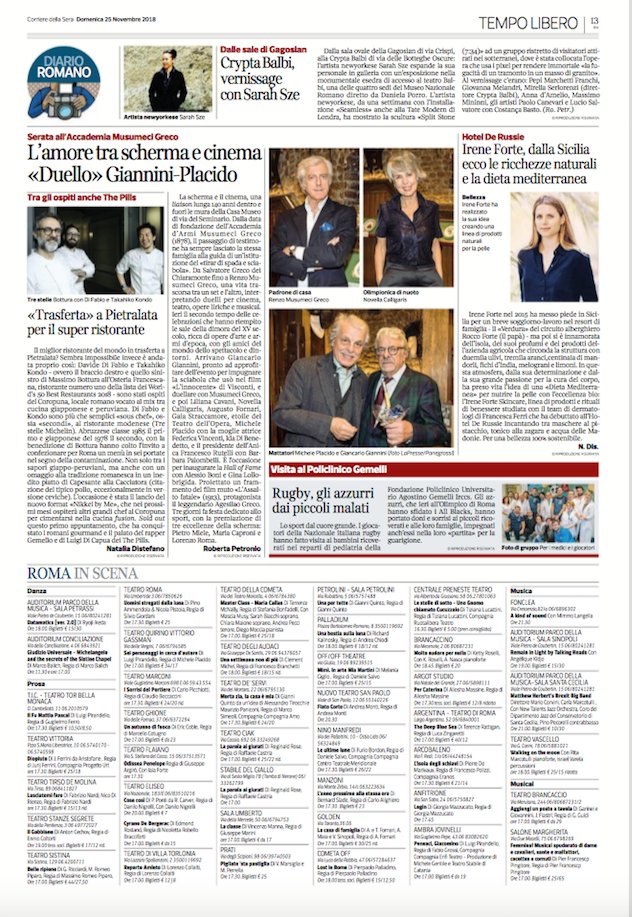 140 anni   di <a href="/scherma_dal1878/">Acc. Musumeci Greco</a> con la  storia del #cinema italiano.   Grazie a #GiancarloGiannini #MichelePlacido #LilianaCavani   @francescorutelli  #AugustoFornari #GaiaStraccamore #EnricoVanzina   MaMuG.org
<a href="/Corriere/">Corriere della Sera</a> <a href="/RMusumeciGreco/">Renzo Musumeci Greco</a> <a href="/novellanews/">novella calligaris</a>