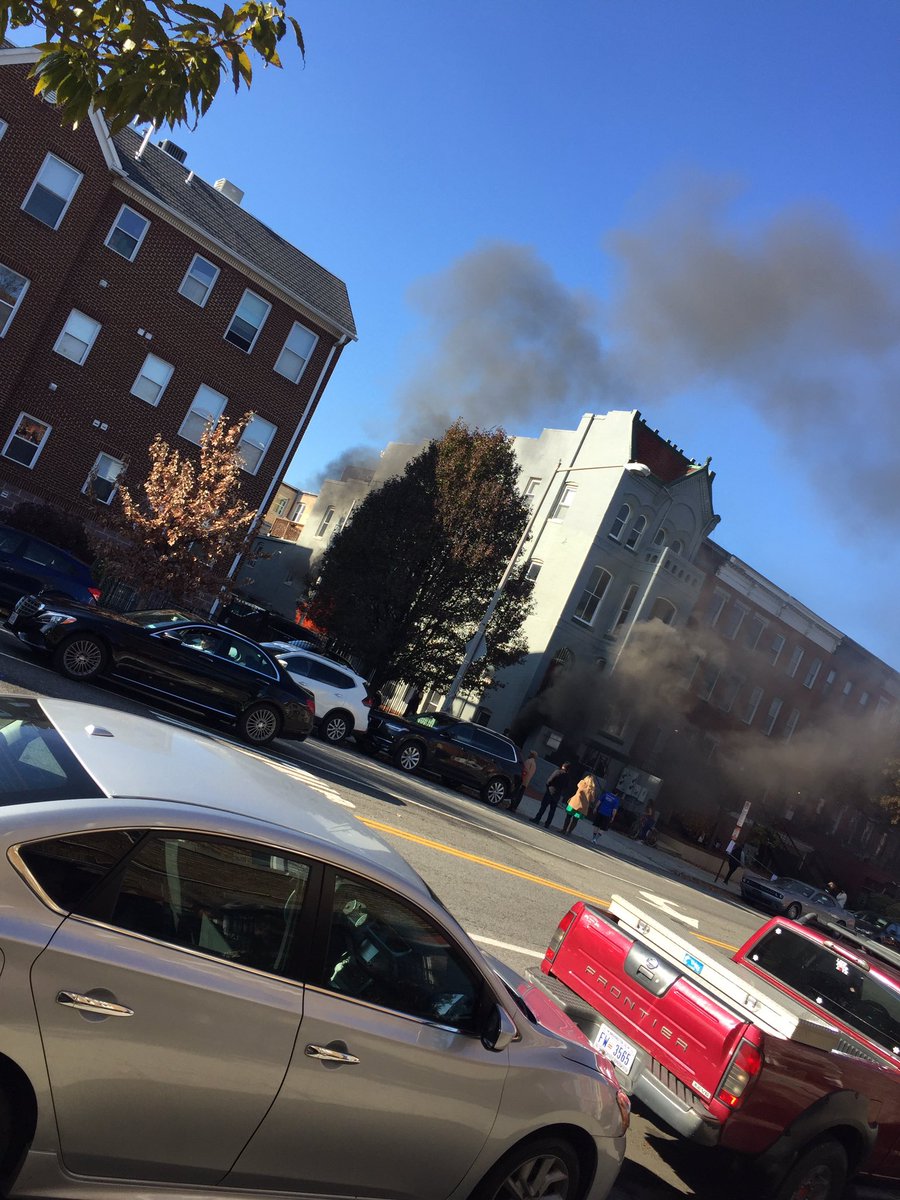 D_Mace88's tweet photo. #fire on 11th between P and O Streets NW. Heavy fire dept response. #dc @PoPville @nbcwashington https://t.co/KOQVAhPTsw