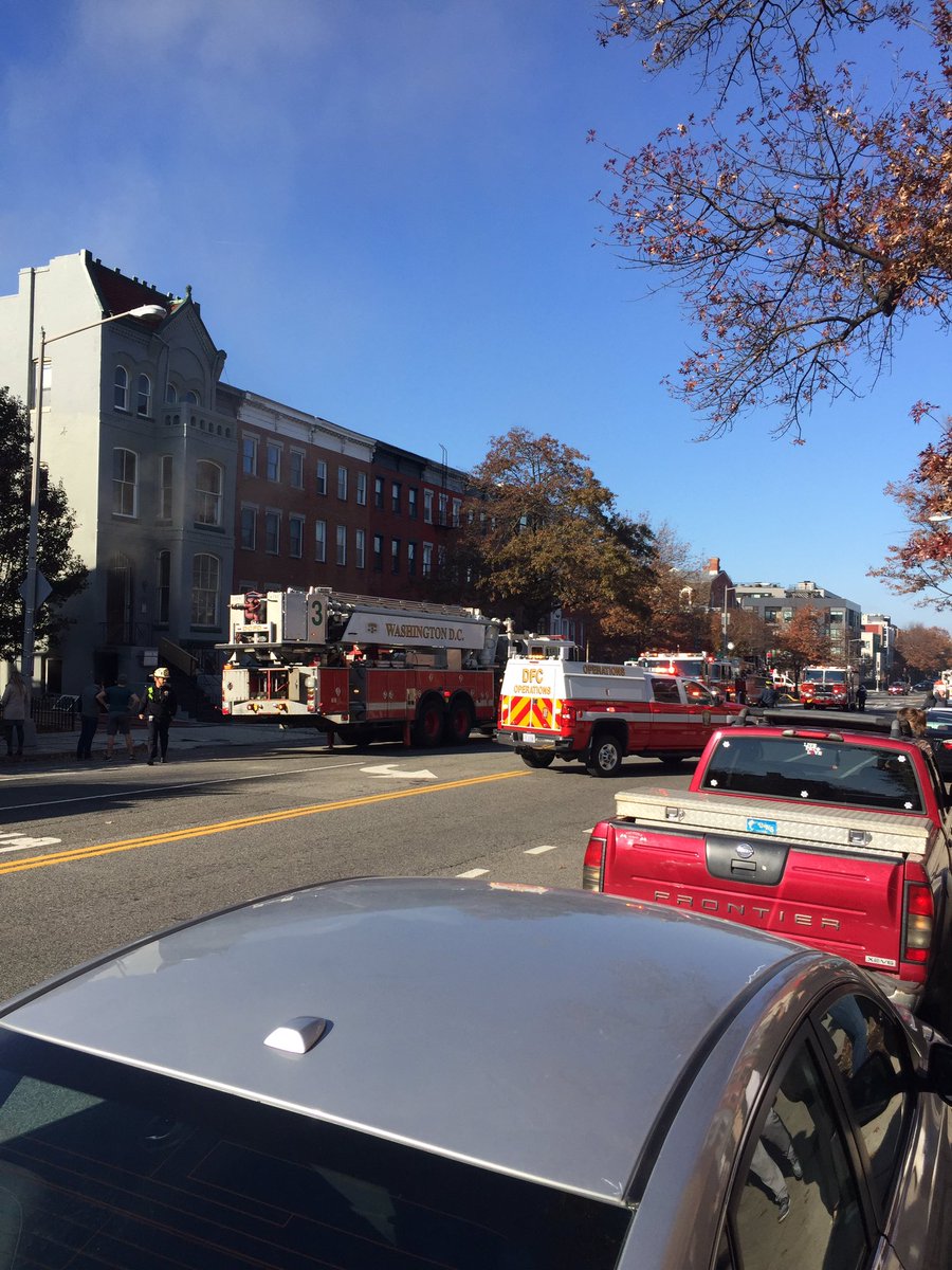 D_Mace88's tweet photo. #fire on 11th between P and O Streets NW. Heavy fire dept response. #dc @PoPville @nbcwashington https://t.co/KOQVAhPTsw