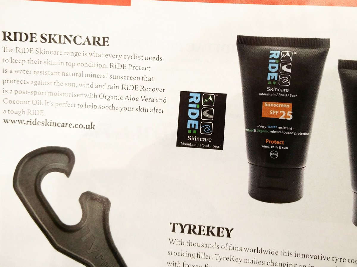 Check out this week's <a href="/cyclingweekly/">Cycling Weekly</a> to see Ride Skincare in the Xmas buying guide, perfect for the cyclist in your life.
#CyclingSkincare #Organic #Natural #SportsSkinCare #MineralSunCream #SportsMoisturiser #Cycling #OrganicSkincare #stockingfillers #Xmasgifts #Gift