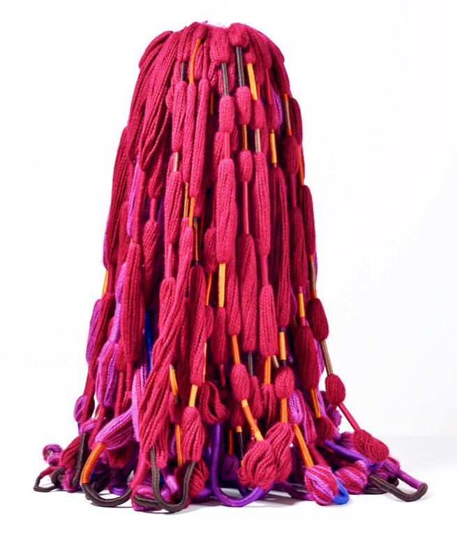 Sheila Hicks, “Perruque Aubergine,” 1987. #sheilahicks