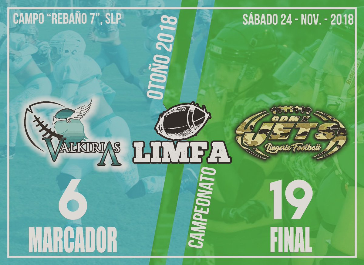 JetsLF's tweet photo. Al iniciar esta temporada esta siempre fue nuestra meta. Con esfuerzo, dedicación y disciplina de todos los involucrados logramos nuestro objetivo: ser bicampeones.
Le agradecemos a #ValkiriasSLP que nos obligó a pelear hasta el último momento para la victoria. ✈️ 💚 🏈 🏆 🏆 https://t.co/bqxeHLzjpa