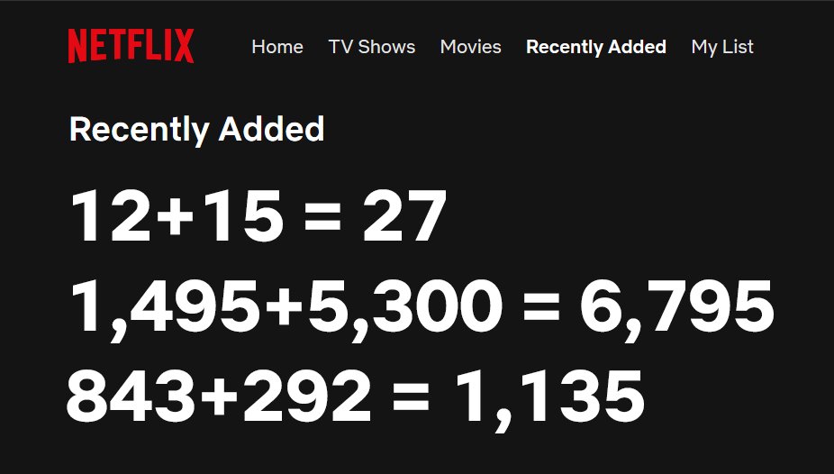 Netflix Is A Joke on Twitter: "WHILE TECHNICALLY TRUE, I EXPECTED NEW