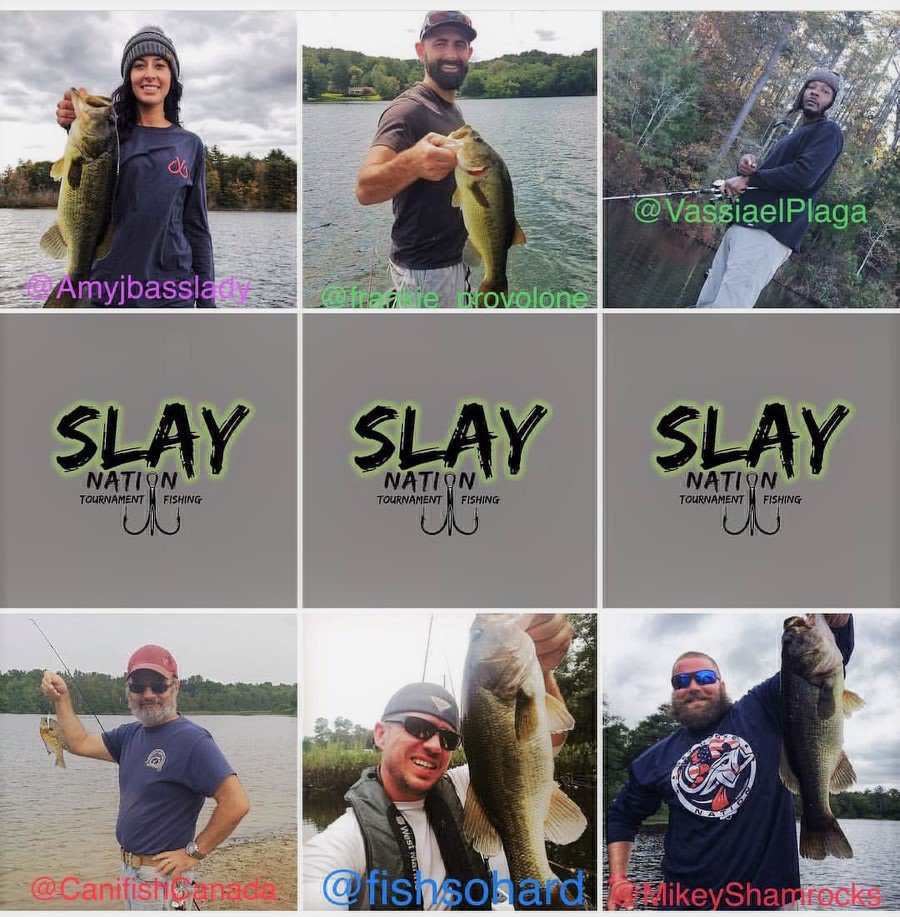 CanIFish1's tweet photo. Founders and Directors @slaynationfishingtournaments. Hey that's me on the bottom left!! @amybasslady @frankieprovolone @vassiaelplaga @fishsohard @mikeyshamrocks  Stay safe and keep your lines wet.
#fishontario #fishcanada #bassfishing #tournamentfishing #fishusa #smallboats https://t.co/44T2jhdlAn