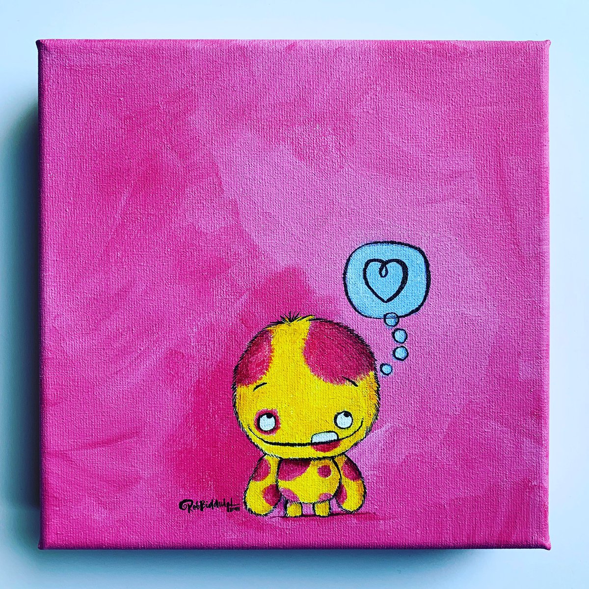 RobBiddulph's tweet photo. Apparently you have until 7.35pm tonight to bid on my #starsoncanvas one-off original painting (in acrylic and ink) of “Kevin” and not 7pm as previously stated. A whole 35 extr minutes to raise some money for @Willow_Fdn. Go go go! 👉 https://t.co/V5CDoCUvOL https://t.co/4VkqcrWKbg