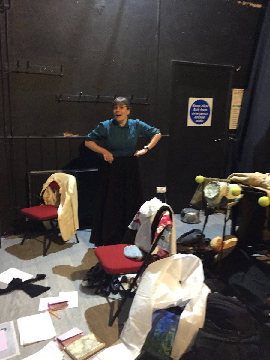 LucyBellSW's tweet photo. Ah the finally oiled machine that is #unearth. Last show in Crediton tonight! @jimcausley @chascoldfield @VillagesIAction https://t.co/9qbeezmr7O