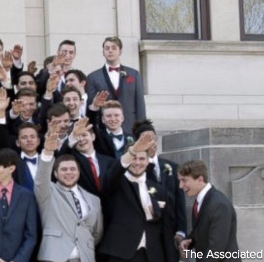 sundewhiteart's tweet photo. Let’s celebrate Jordan Blue, the one student that refused to do the Nazi salute even under the pressure of the adult photographer ordering it and his entire class participating. https://t.co/sCKHReNbkH #BarabooShame https://t.co/oxiRPFJtj6