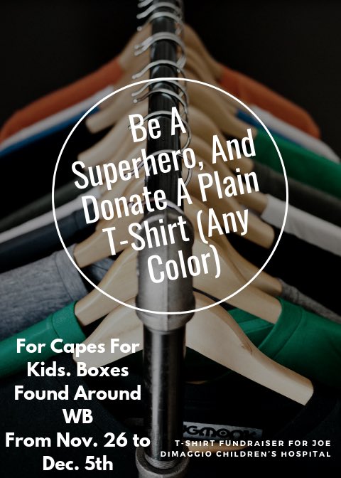 wbhssga's tweet photo. Starting from November 26- December 5, please bring in any clean plain T-Shirts that you may have. There will be boxes around the school where you can place them. 💙🐾 https://t.co/tWFoEdAiAO