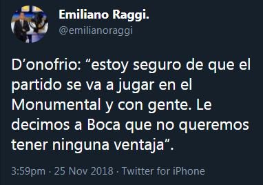 la12tuittera's tweet photo. ¿Y por qué en 2015 no quiso jugarlo mas y hoy casualmente si quiere jugarlo?

#DobleVara e hipocresía mas un montón de cinismo por parte de @RodolfoDonofrio. https://t.co/x1KQyba3Kr
