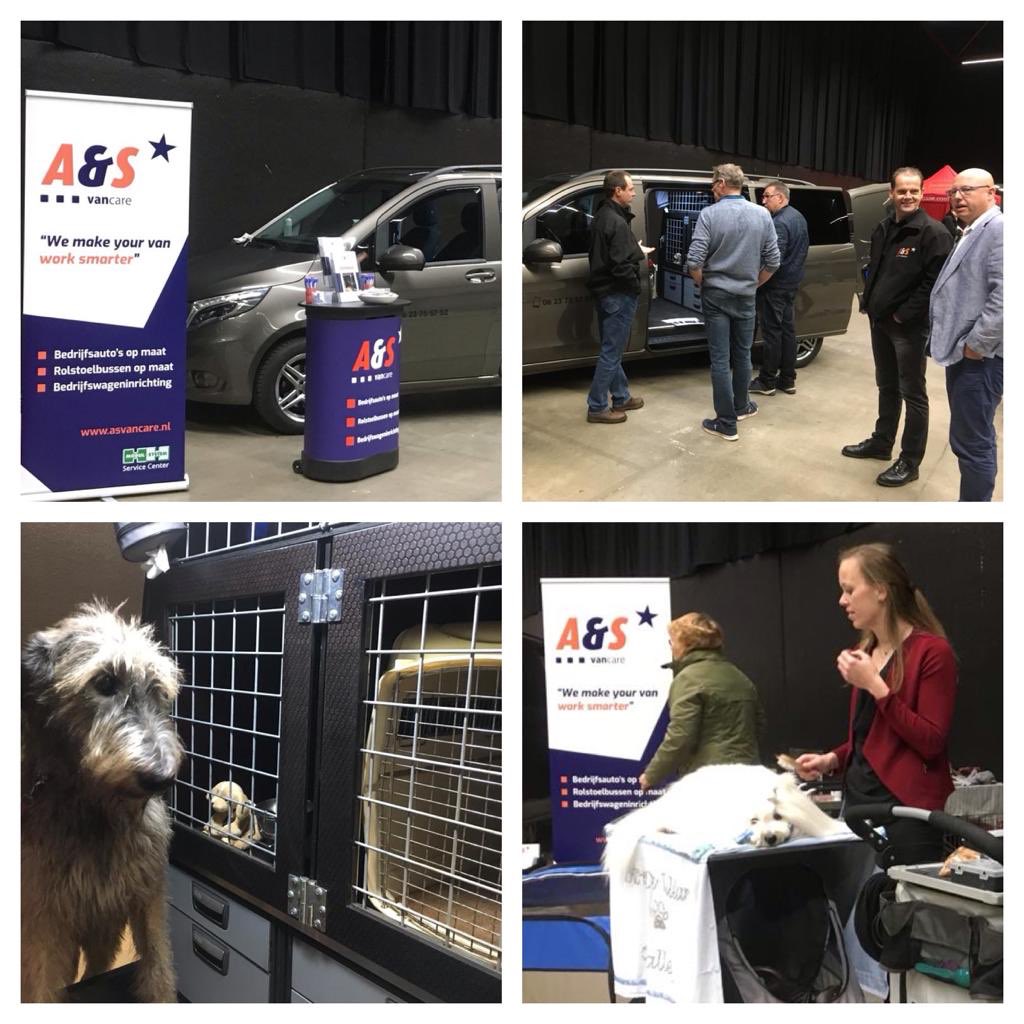 asvancare's tweet photo. Vandaag stond A&amp;S Vancare met een #bedrijfsauto op maat voor het #vervoer van #honden op de #Clubmatch van de @NoorderKC in @MartiniPlaza #Groningen.

We hebben mooie gesprekken met hondenliefhebbers gevoerd over het veilig vervoeren van hun hond(en).

https://t.co/WjJm77FeFv https://t.co/lBFk0oe32T