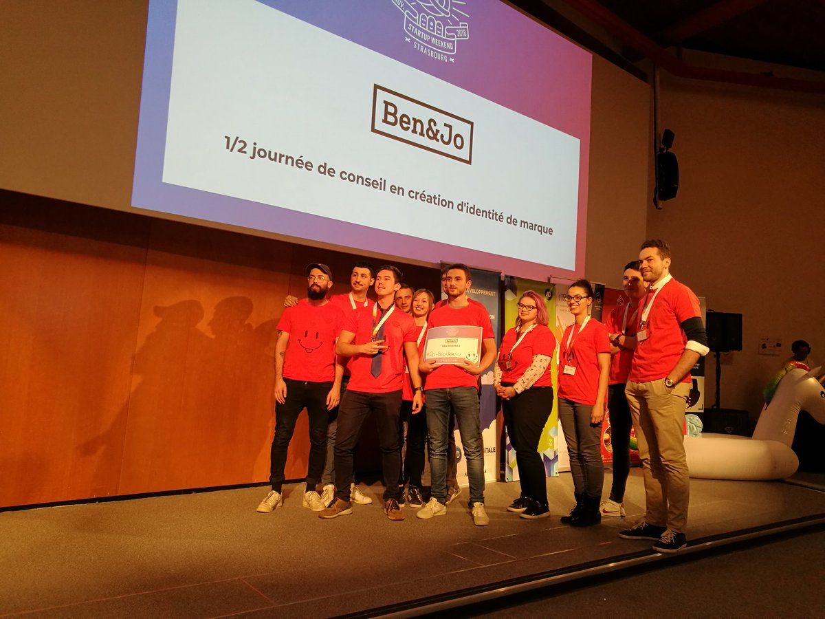 AlsaceDigitale's tweet photo. Prix Ben&amp;Jo pour le projet Geo Urgency #swsxb https://t.co/5XDutSwXF3