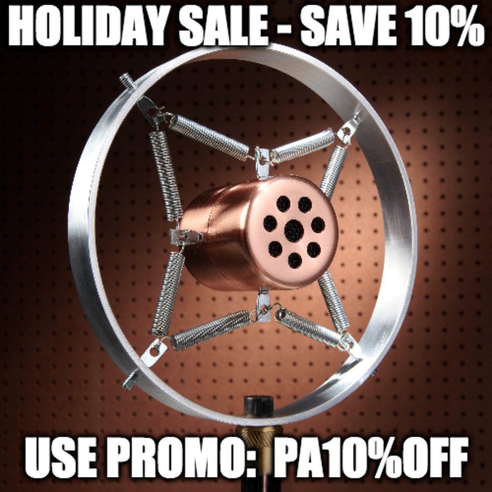 PlacidAudio's tweet photo. #BlackFriday extendedl! Save 10% on all models! Use promo code: PA10%OFF - Order here: https://t.co/ZXSErE4sCn #vocals #vocalmic #vox #singer #singing #giftidea #lofi #effectmic #microphone #studiolife #producer #producerlife #musiclife #audioengineer https://t.co/wmZ2dEvmH9