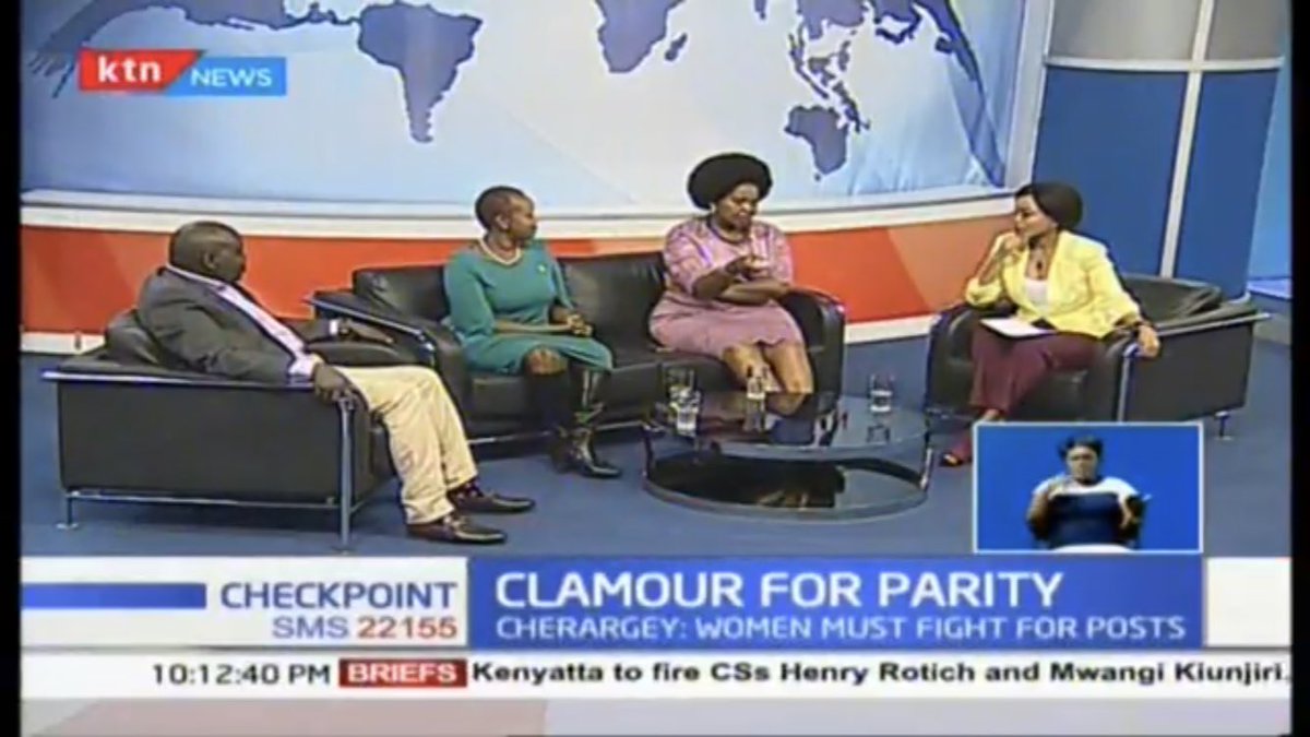 #Checkpoint today’s discussions was that of 3 women ganging up against one man Sen Cherargei