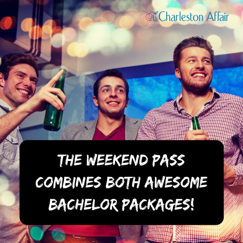 This package is spread throughout your entire weekend in Charleston and includes everything mentioned in the Beer and Beach Day and The Charleston Package. Book now: bit.ly/2IrDNpv #bachelorpartyideas #BachelorPartys