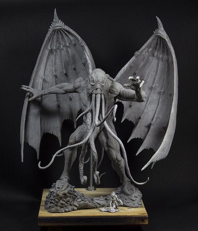 Ph'nglui mglw'nafh Cthulhu R'lyeh wgah'nagl fhtagn 😎 ⠀
⠀
"In his house at R'lyeh, dead Cthulhu waits dreaming." for those of you who haven't memorized the chant of the Cthulhu cult!⠀
⠀
I gotta say, I can't wait for this miniature to wake up. It's… ift.tt/2zoCmWE
