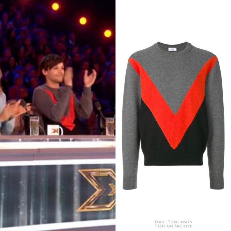 Louis Tomlinson Fashion Archive on X: 10/25/19  Louis wore an AMI  Logo-intarsia cotton-blend sweater ($406) in New York.    / X