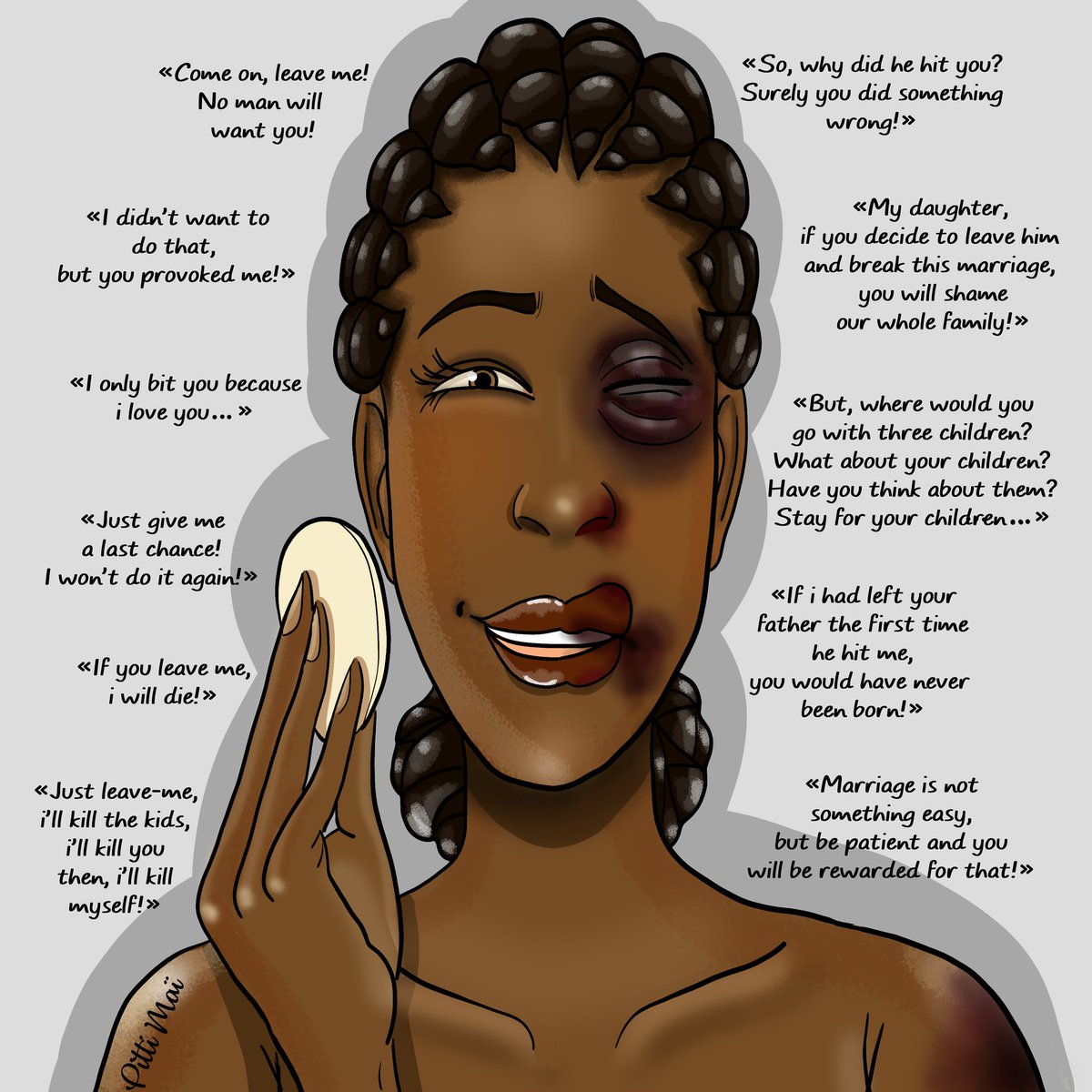 Pitti_Mai's tweet image. International Day to End Violence Against Women #metoo #ViolenceAgainstWomen #feminism #womenrights @MichelleObama @DanaiGurira @Oprah @Beyonce @Madonna