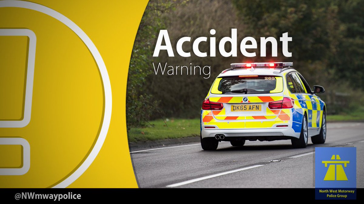 NWmwaypolice's tweet photo. #M56 - RTC
J11 to J12 WESTBOUND
Report of a Damage only RTC - Car V HGV - No injuries. Lane 1 is blocked
#RL52 @HighwaysNWEST attending. #MS34 @CPTaskforce aware https://t.co/yMDUZ1g8KJ