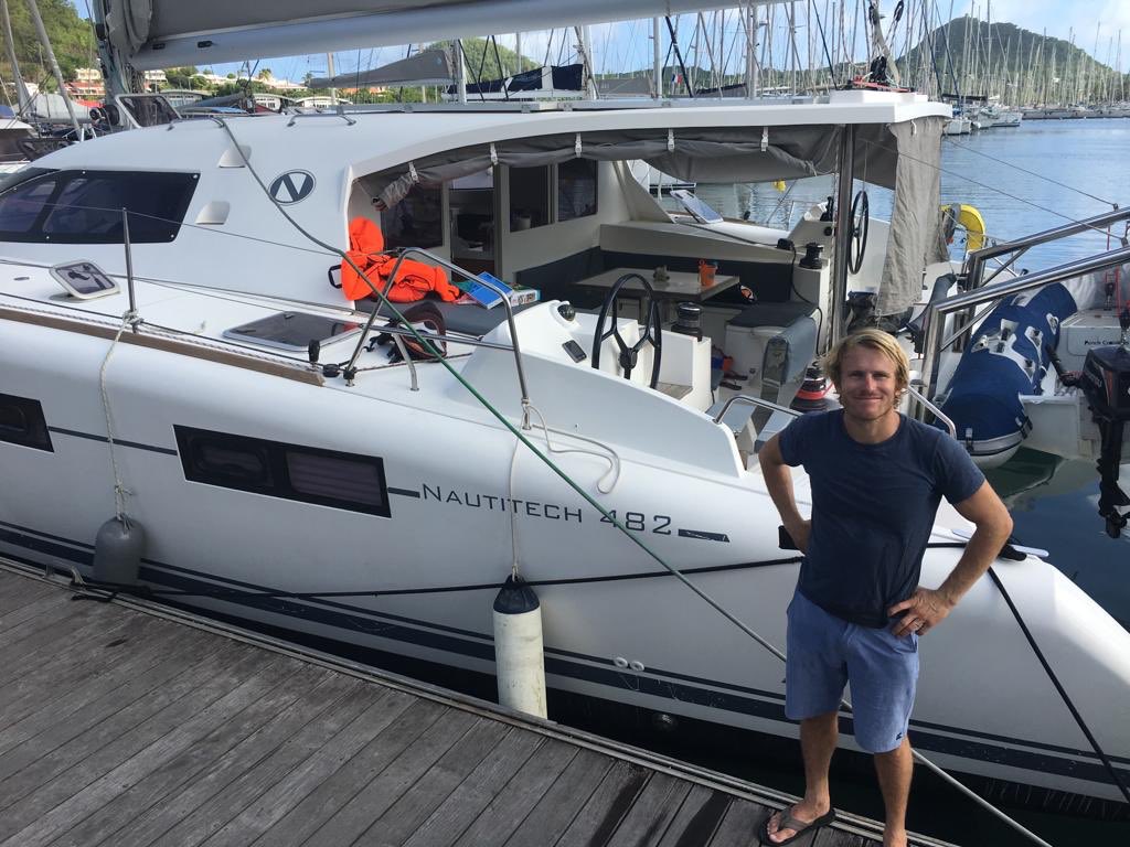 PunchCroisieres's tweet photo. 23 knots with our #Nautitech48’!😅 An happy client back from his cruise with @PunchCroisieres . From all of us: Thx @francoisgabart and @ClickandBoat for the trust!We are very proud to have had you onboard!⛵️#sailor #francoisgabart #trophygrabber #sailthebest #speedsailing https://t.co/7RSYjswhdH