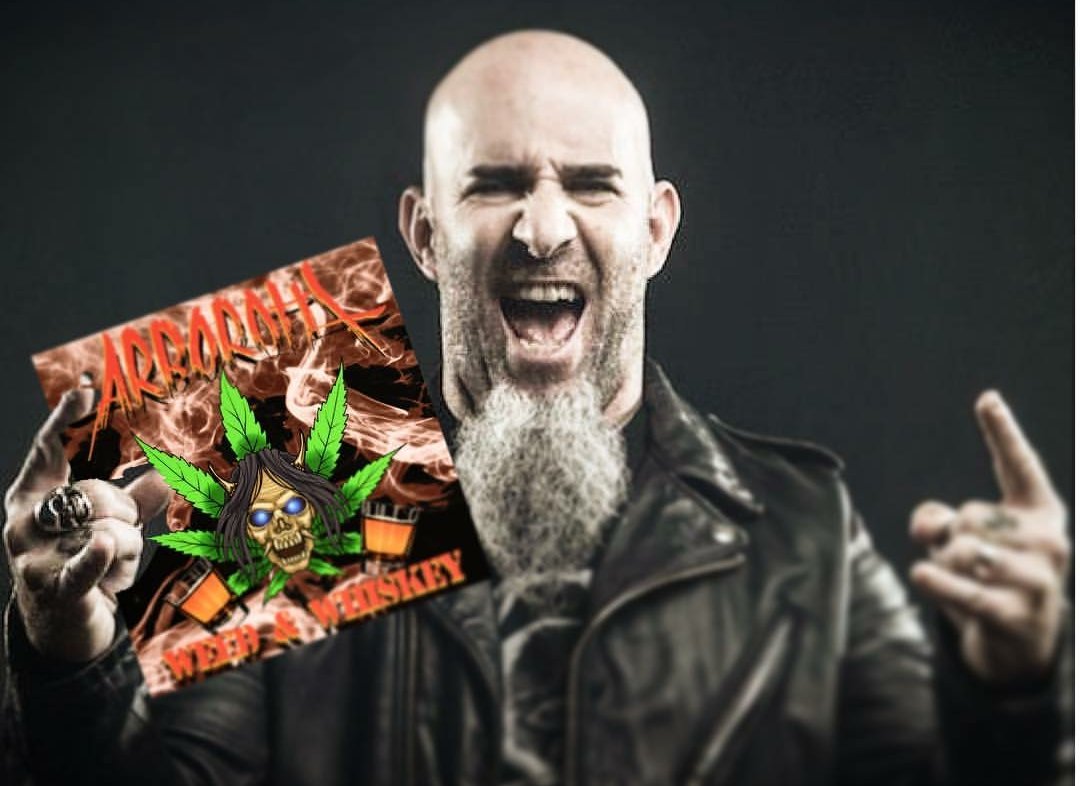 ARBOROTH's tweet photo. Truth time, @Scott_Ian doesn’t know who the fuck we are and probably thinks we’re dummies but I think he’s cool as fuck https://t.co/EKv7nGYIyn