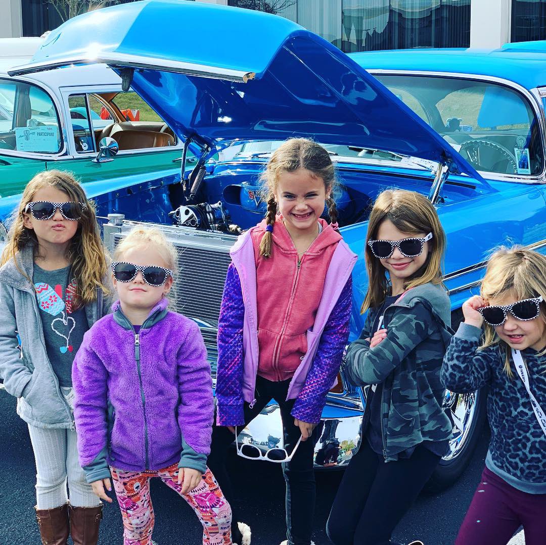 Little_Newmans's tweet photo. Too cool for school @AmeriCarnaTV classic car show benefitting #ignite https://t.co/Ohro7AqWvB