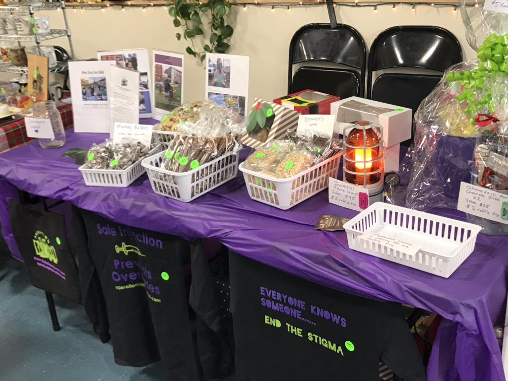 SIFsupporter's tweet photo. Our team represented at Tufas yesterday with our bake sale. Harm reduction merch still available $40 for long sleeved shirt and $35 for t’s and tote bags https://t.co/QiljDnHQVh