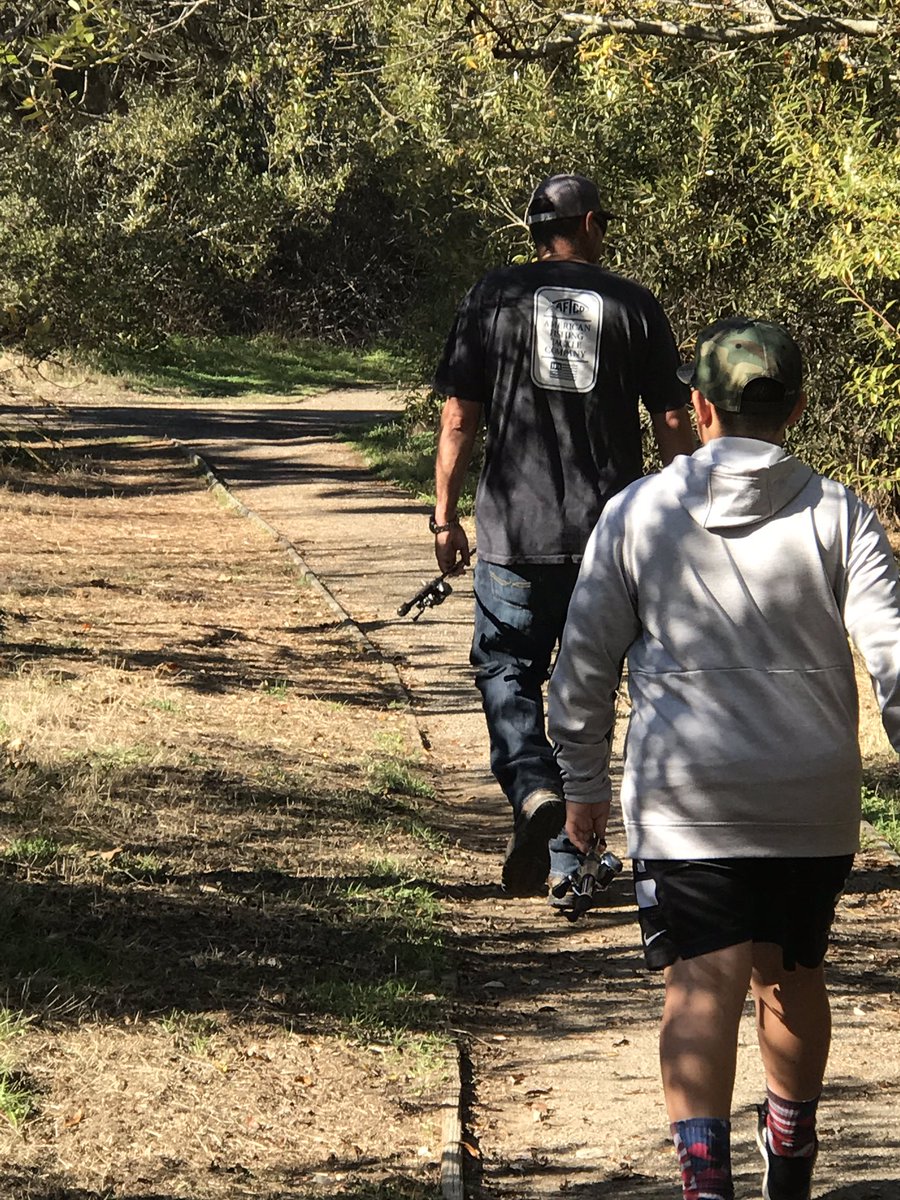 TeamLintner's tweet photo. Little #sundaymorningstroll teaching Jayden about the ‘ol stomping grounds 😉🎣 #combatfishing #closequarters #GottaGo #nextspot #doyagotone? https://t.co/YlnDdybOEI