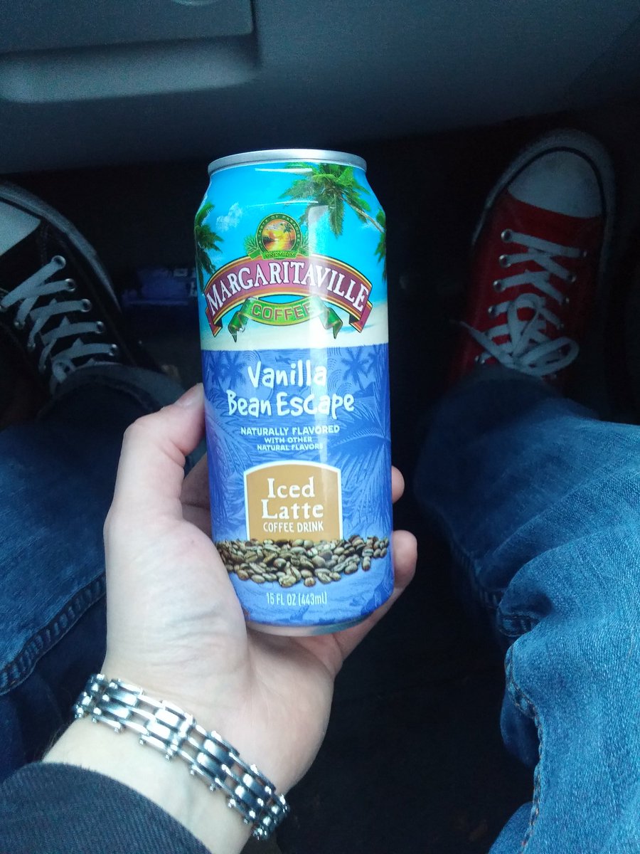 goth_santa's tweet photo. That's right. Margaritaville brand coffee. I know you're wondering how it tastes... Not terrible, on par with any pre-bottled creamed and sugared flavoured coffee 2/10 #CoffeeLover #Coffee #food #margarita #Santa #gothsanta #Review #1MonthTilChristmasDay https://t.co/QJDSEU5DpR